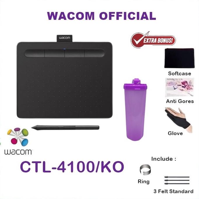 Jual Wacom Intuos Drawing Tablet Small Ctl-4100/K0-Cx Ctl 4100 ...