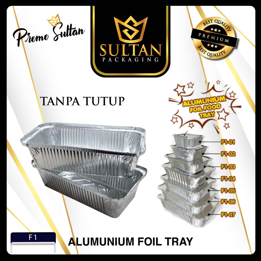 Jual ALUMINIUM FOIL|FOIL TRAY|WADAH ALUMINIUM FOIL|BAKED TRAY|F1 ...