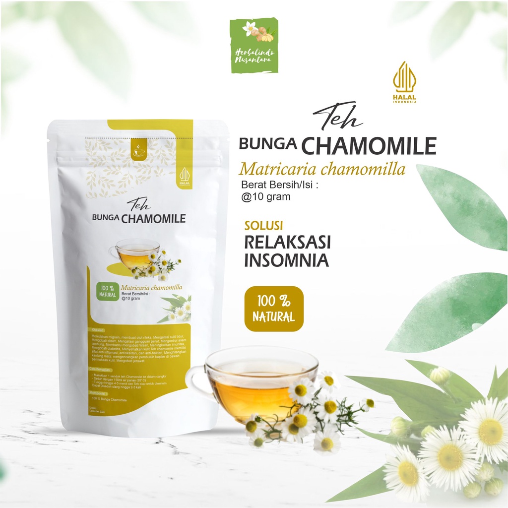 Teh chamomile kering berkualitas tinggi