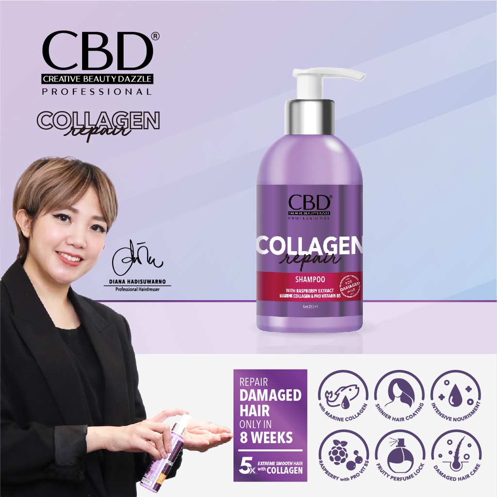 Jual Cbd Collagen Repair Shampoo Ml Shopee Indonesia