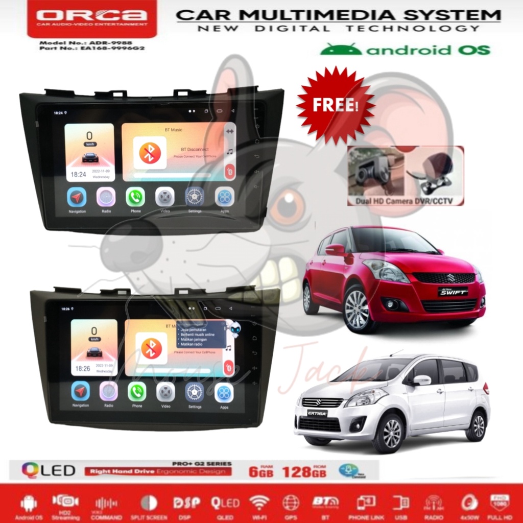 Jual Head Unit Android Orca Pro Gen Suzuki Swift Ertiga Old Inch Pnp Gb Gb