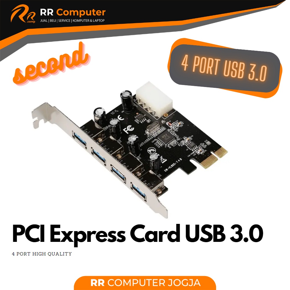 Jual PCI Express Card USB 3.0 4 Port High Quality PCI USB Shopee
