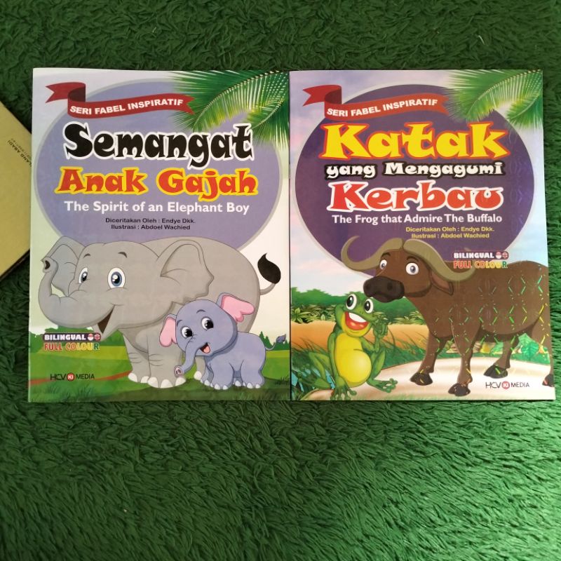 Jual BUKU FABEL CERITA ANAK DAN DONGENG BINATANG BILINGUAL UKURAN BESAR ...