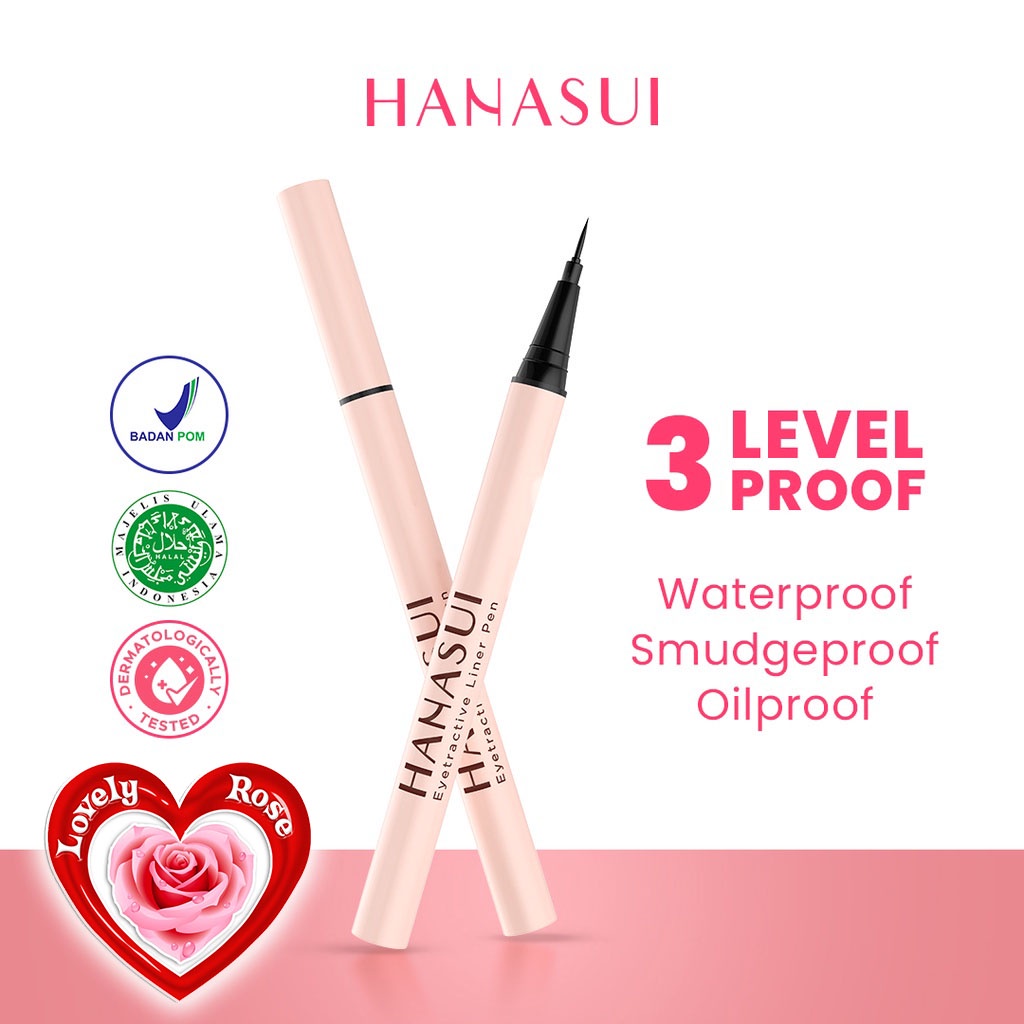 Jual HANASUI EYELINER PEN EYETRACTIVE EYE LINER PEN SPIDOL