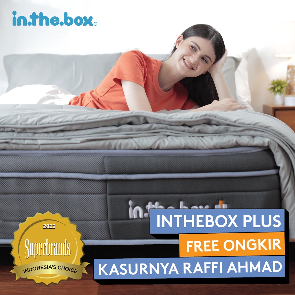 Jual Kasur Spring Bed Memory Foam INTHEBOX PLUS (Plush Top) | FREE ...