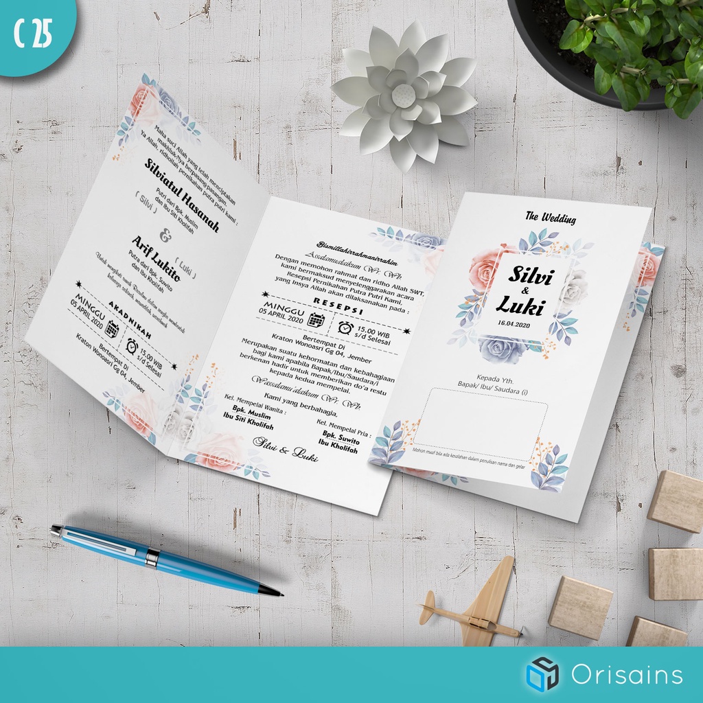 Jual Cetak Undangan Pernikahan Murah Cantik Simpel Unik Berkualitas