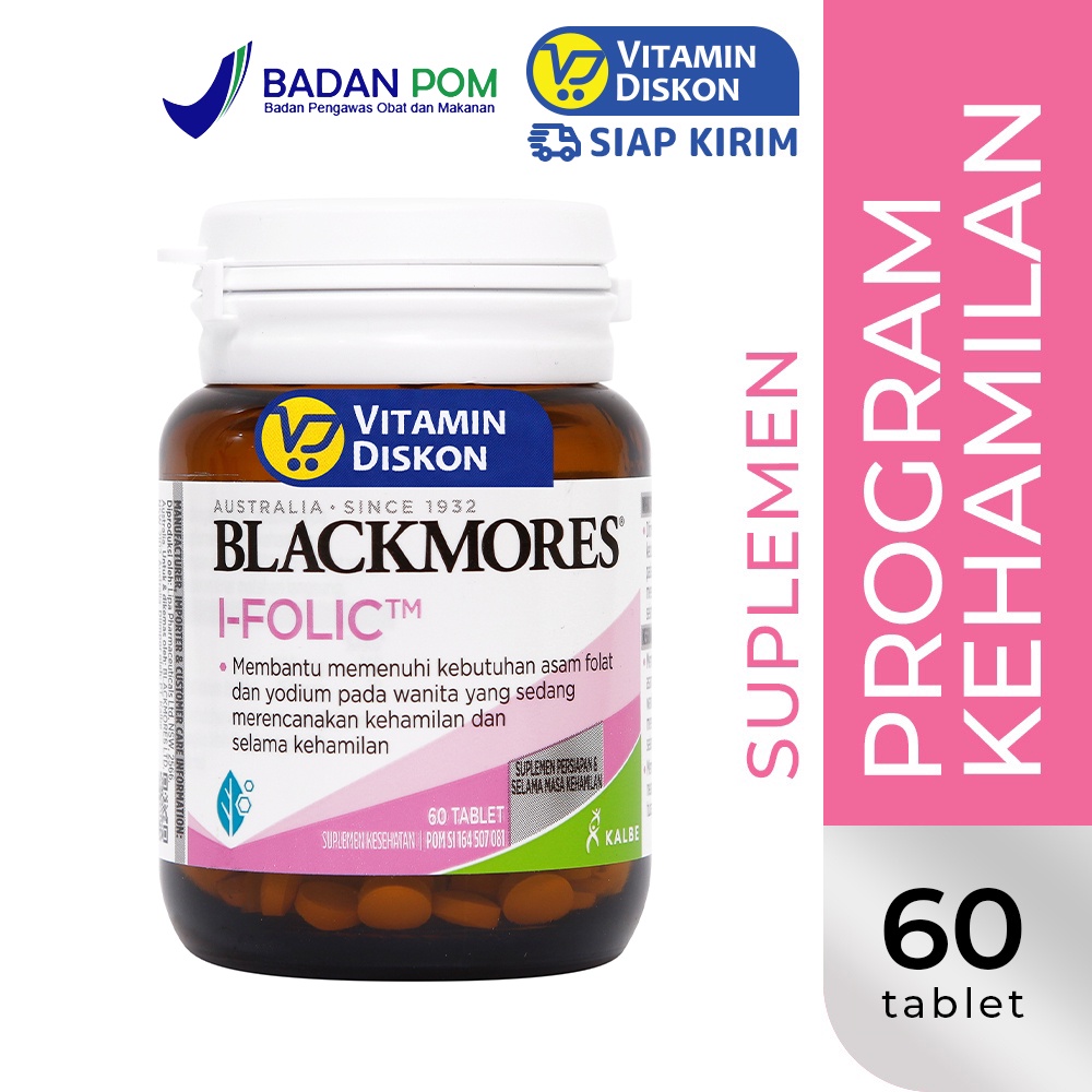 Jual Blackmores I-Folic BPOM Kalbe 60 Tab | Suplemen Program Kehamilan ...