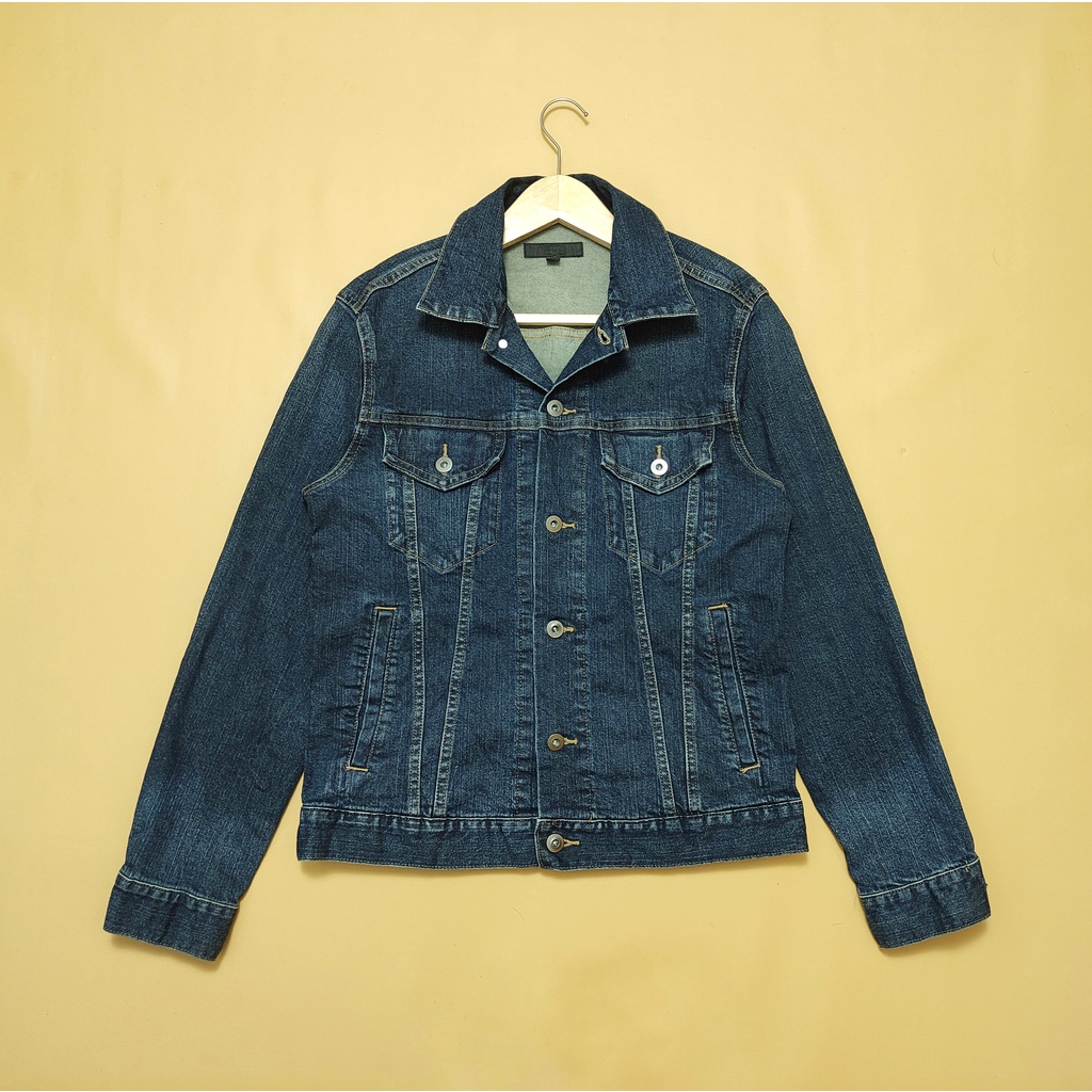 Jaket denim uniqlo sale