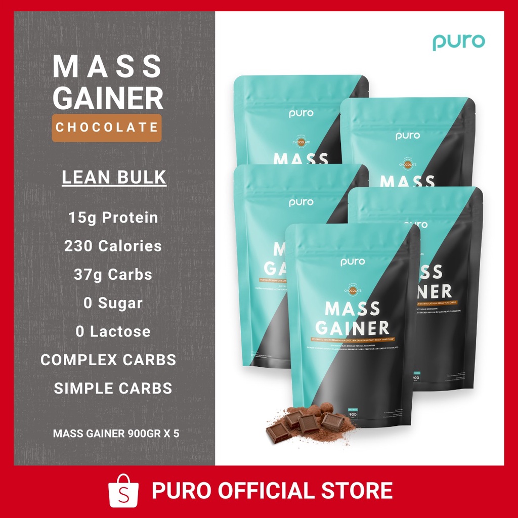 Jual PURO Mass Gainer Weight Gain Susu Protein Penambah Berat Badan