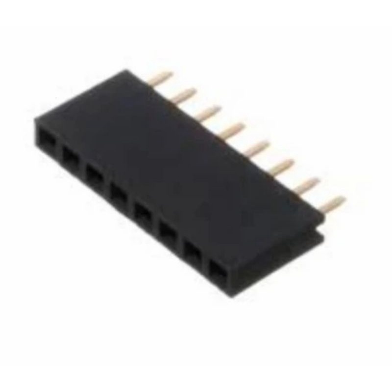 Jual pin 1X8 single 2.54mm spacing female pin header connector Shopee