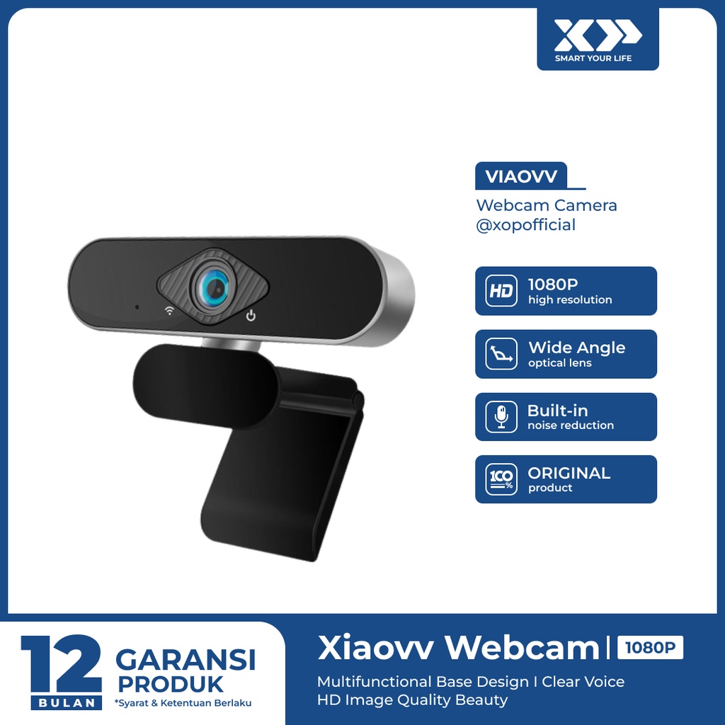 Jual Xiaovv Webcam 1080P USB Camera Full HD Original | Shopee Indonesia