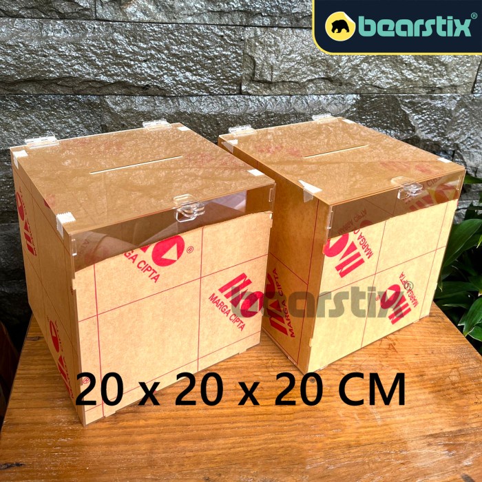 Jual Kosu Kotak Amal Akrilik Jumbo Dana Sumbangan Masjid Infaq Undian ...