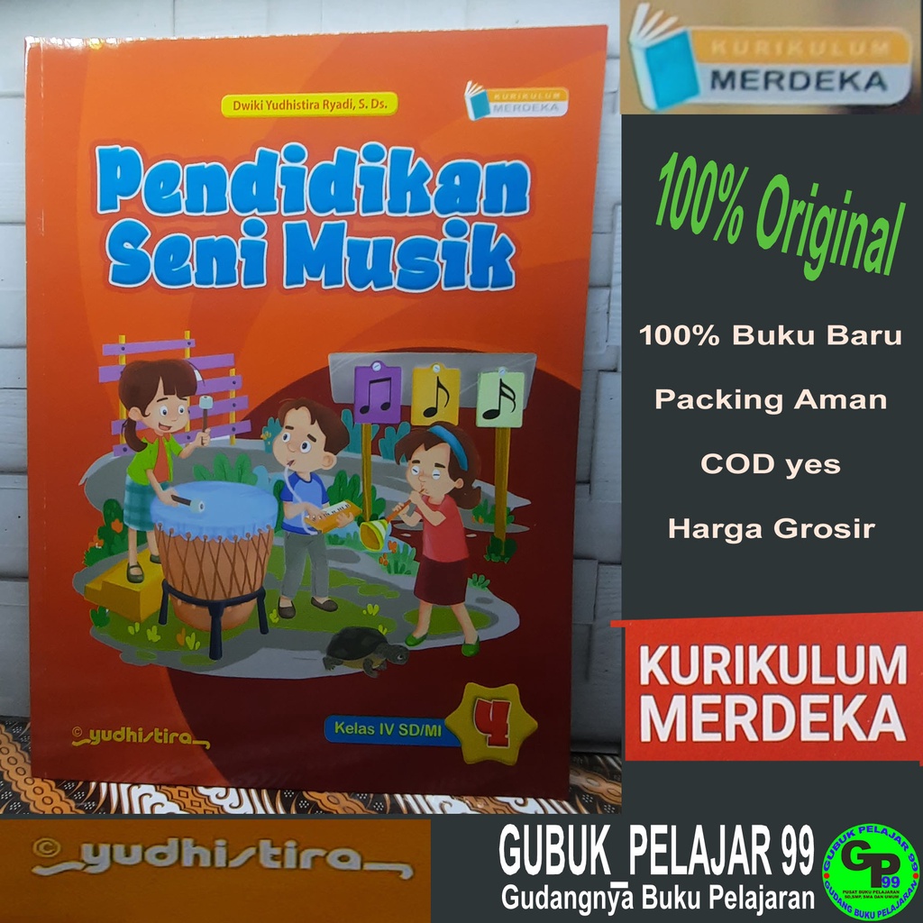 Jual Buku Siswa PENDIDIKAN SENI MUSIK Kelas 4 Untuk SD/MI KURIKULUM ...