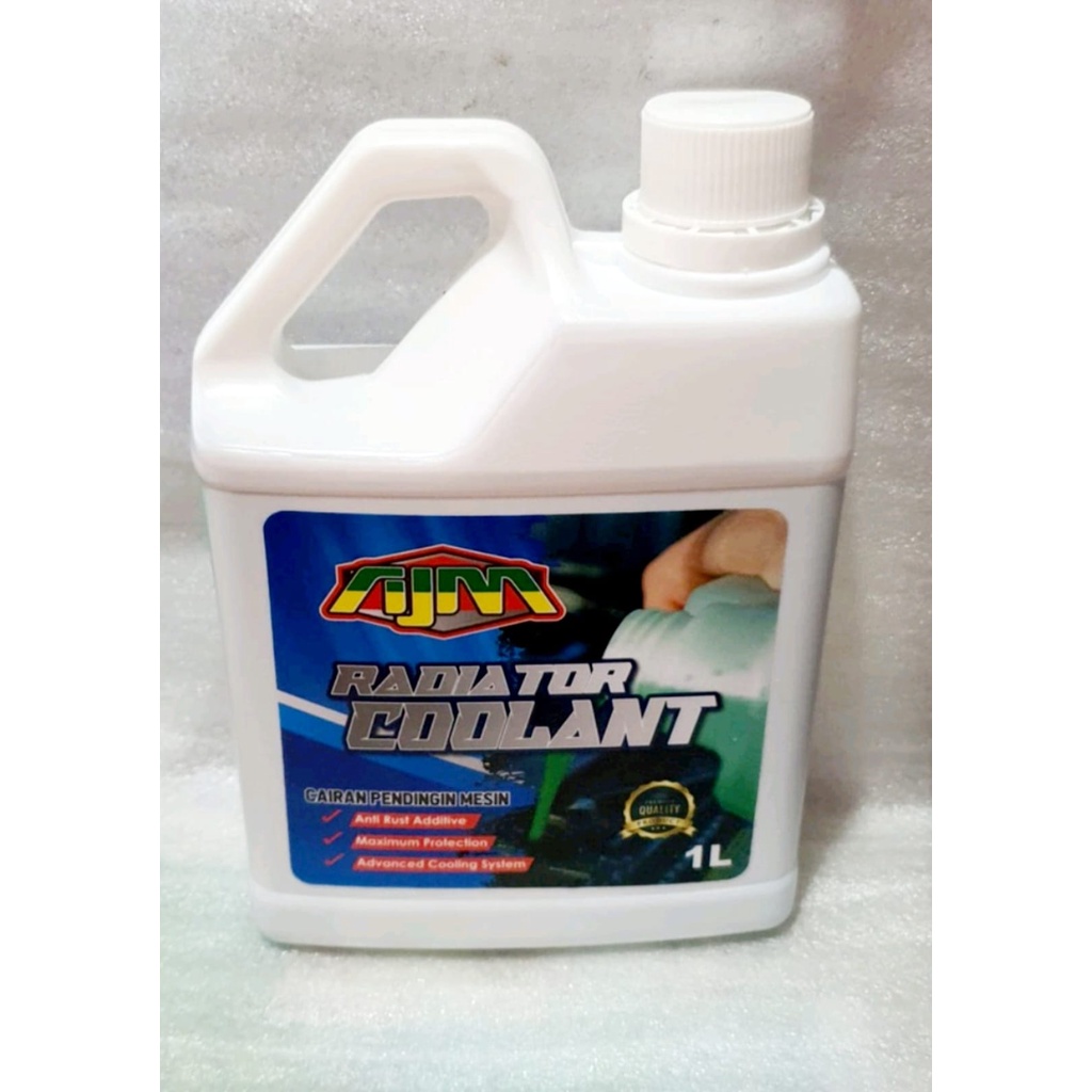 Jual AIR RADIATOR AIR COOLANT 1LITER MEREK AJM | Shopee Indonesia
