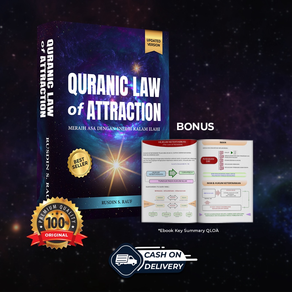 Jual Buku Quranic Law of Attraction LOA Original Buku Motivasi Islam