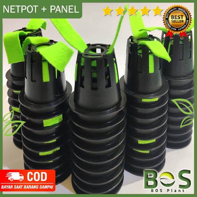 Paket Netpot 5cm + Sumbu Flanel Hidroponik Net Pot