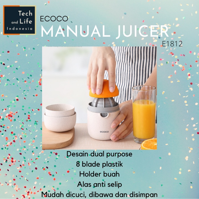 Jual Alat Pemeras Jeruk Lemon Perasan Buah Ecoco Manual Juicer