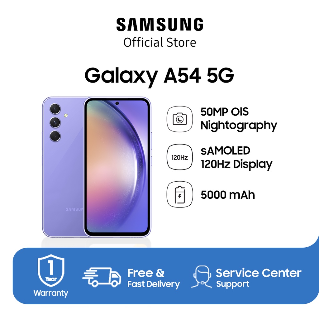 Jual Samsung Galaxy A54 5G 8/256GB - Awesome Violet | Shopee Indonesia