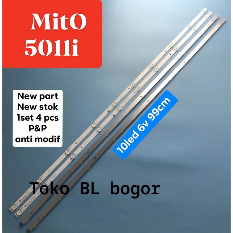 Jual LAMPU LED BL BACKLIGHT TV MITTO MITO 5011i 50INC 10k 10led 5011 ...
