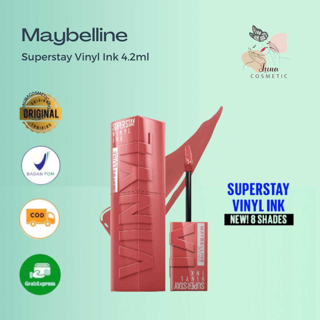 Jual Maybelline Superstay Vinyl Ink 4.2ml - Liquid Make Up Lipcream ...