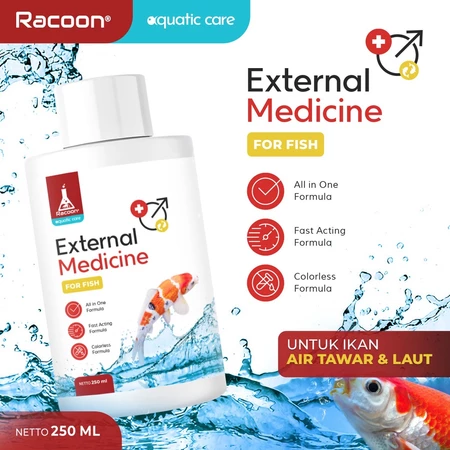 RACOON Obat Infeksi Luar Ikan Hias / RACOON External Medicine For Fish