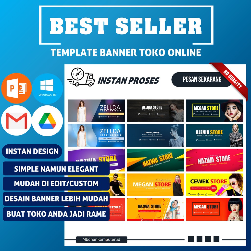 Jual Template Desain Banner Toko Online Desain Toko Online Desain ...