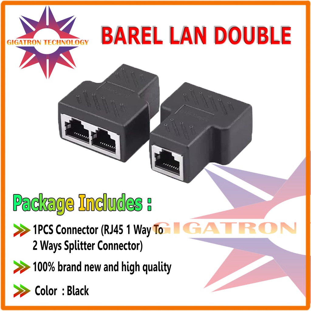 Jual Barrel Barel Double Sambungan Kabel Lan Rj Cat E