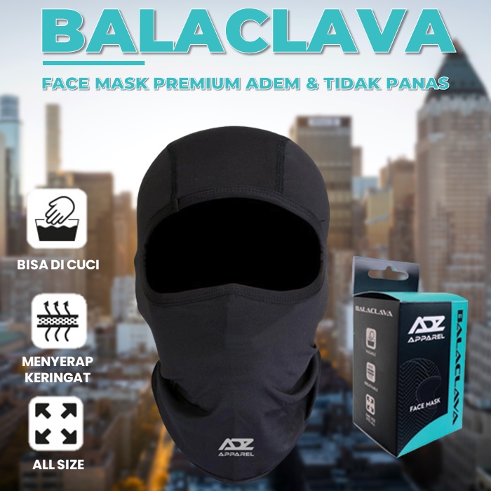 Jual Masker Helm Full Face Balaclava Motor Face Mask Bahan Premium