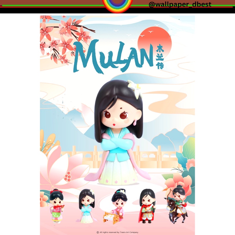 Jual GREENF PRINCESS MULAN SERIES BLIND BOX CARTOON ANIME ACTION FIGURE ...
