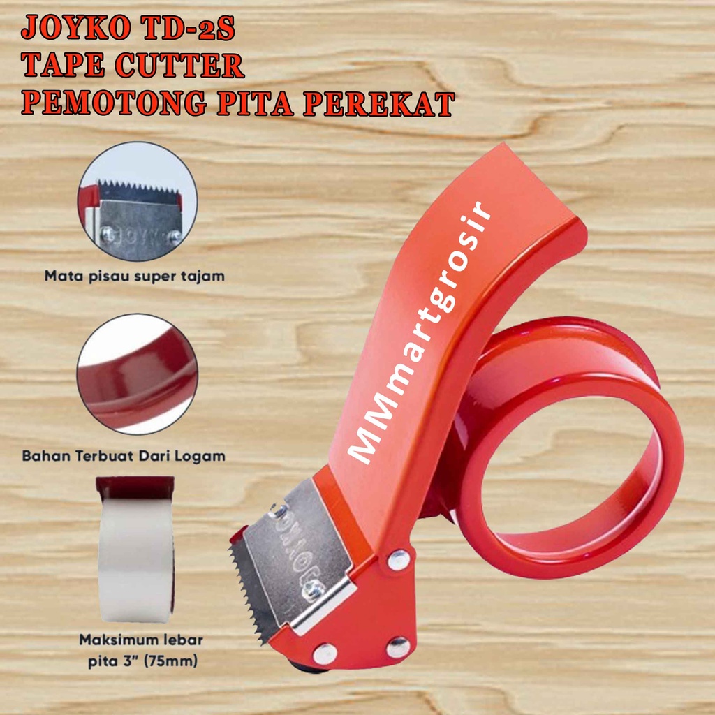 Jual Joyko TD-2S/ Tape Cutter/ Pemotong Pita Perekat/ 50mm | Shopee ...