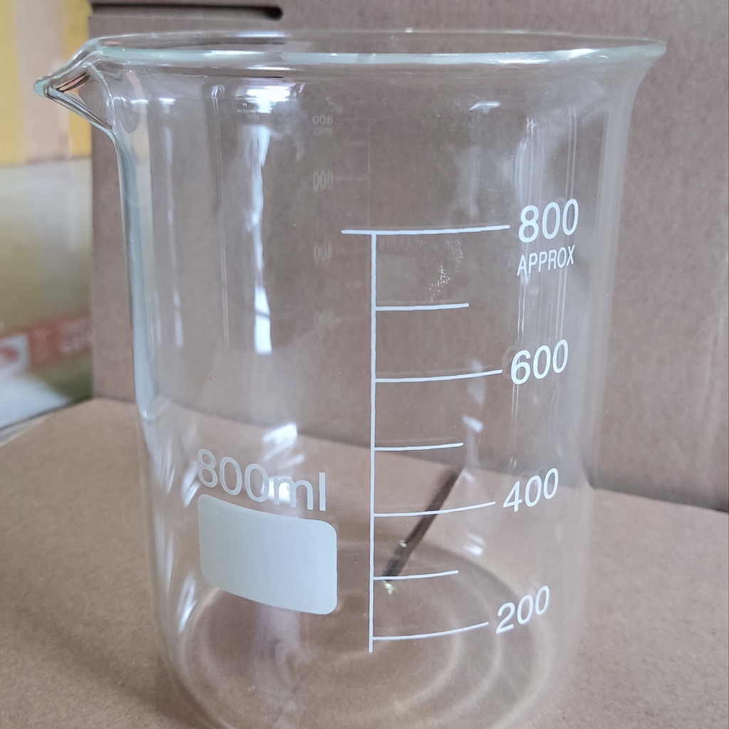 Jual Beaker Glass 800ml Kaca Low Form Gelas Kimia Shopee Indonesia 9428