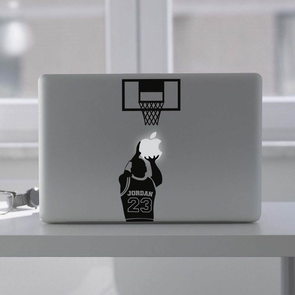 Jual Stiker NBA Basketball Michael Jordan Free Throw Laptop Decal