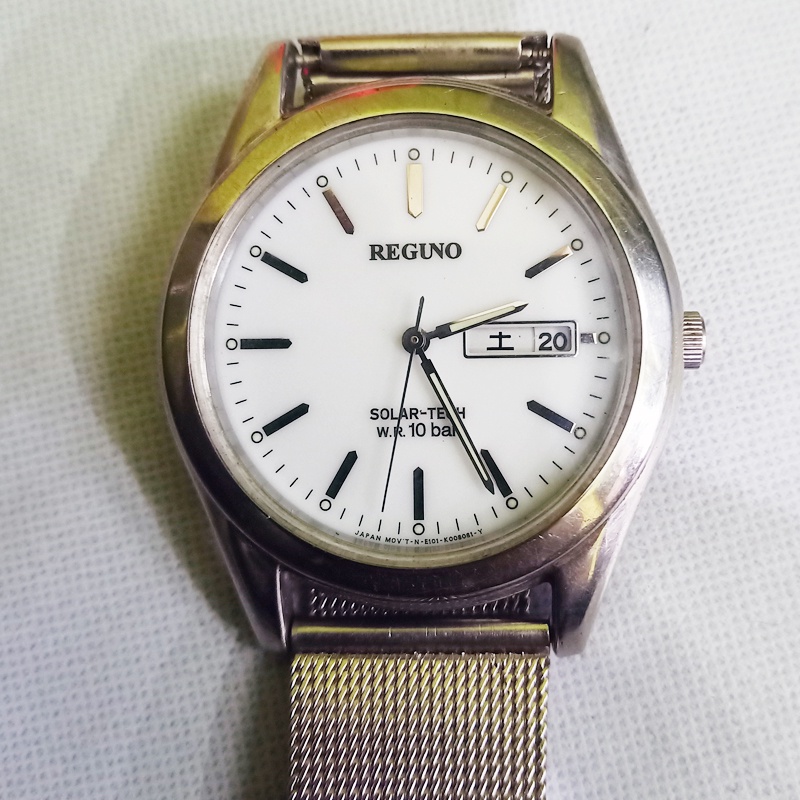 Jual Reguno Vintage Solar Watch Japan | Shopee Indonesia