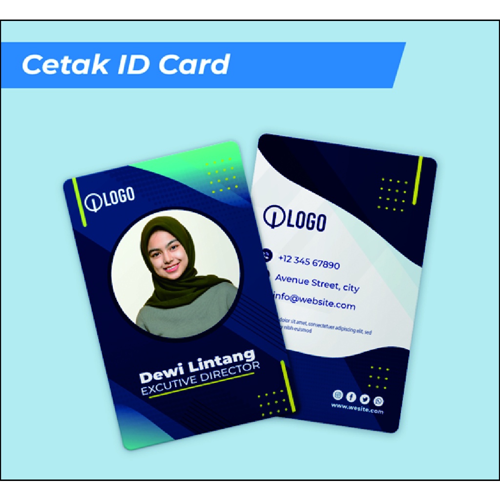 Jual Cetak ID Card PVC - Langsung jadi | Shopee Indonesia