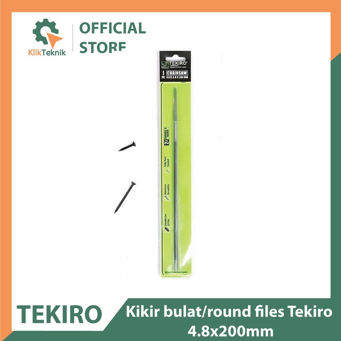 Jual Kikir Bulat 4,8 x 200mm / Kikir Chainsaw TEKIRO 4.8 X 200 mm GT ...