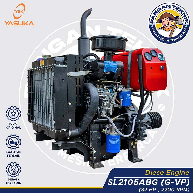 Jual MESIN DIESEL 2 CYLINDER DEYSK SL2105ABG ( G-VP ) | Shopee Indonesia