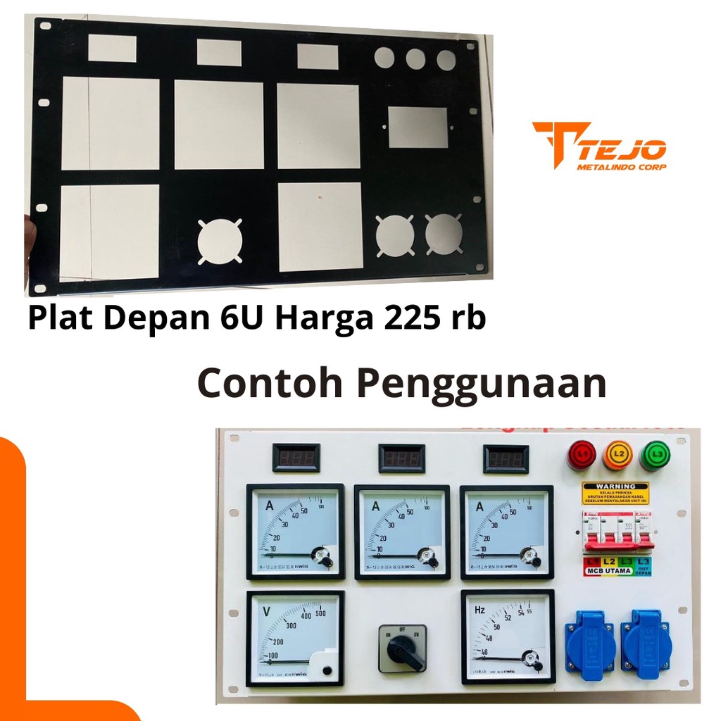 Jual Plat panel listrik 6u 3 phase | Shopee Indonesia