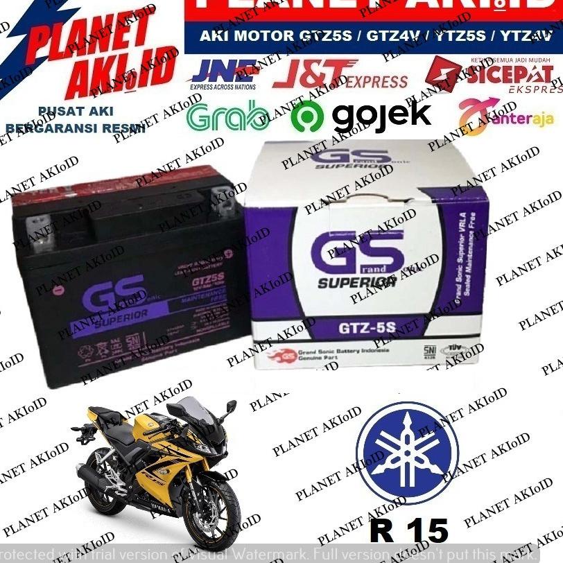 Jual ♚ Aki Motor Yamaha R15 R 15 GTZ5 GTZ5S GTZ 5S GS Y Accu Kering MF ...