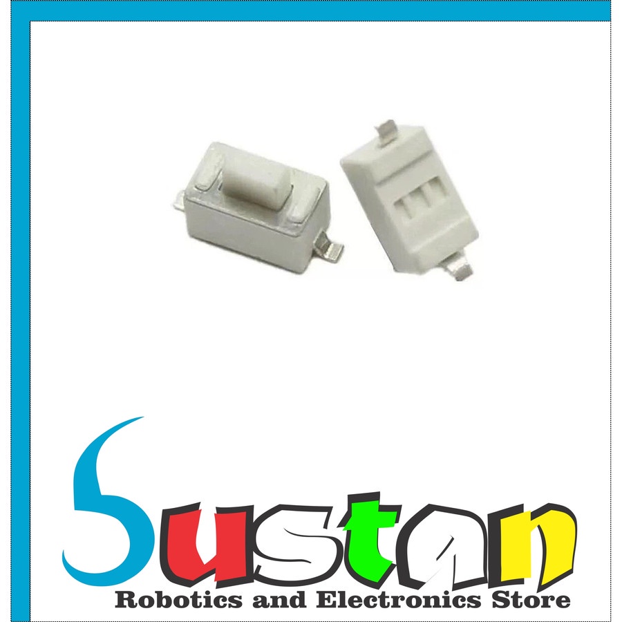Jual Tactile Push Button 3x6x5mm Micro Switch White Momentary Mini ...