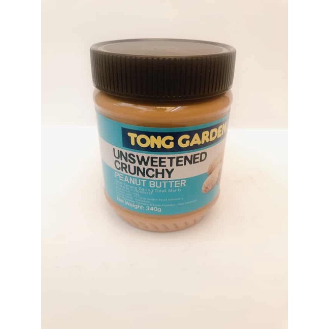 Jual Selai Tong Garden Peanut Butter Unsweetened Crunchy 340g Shopee