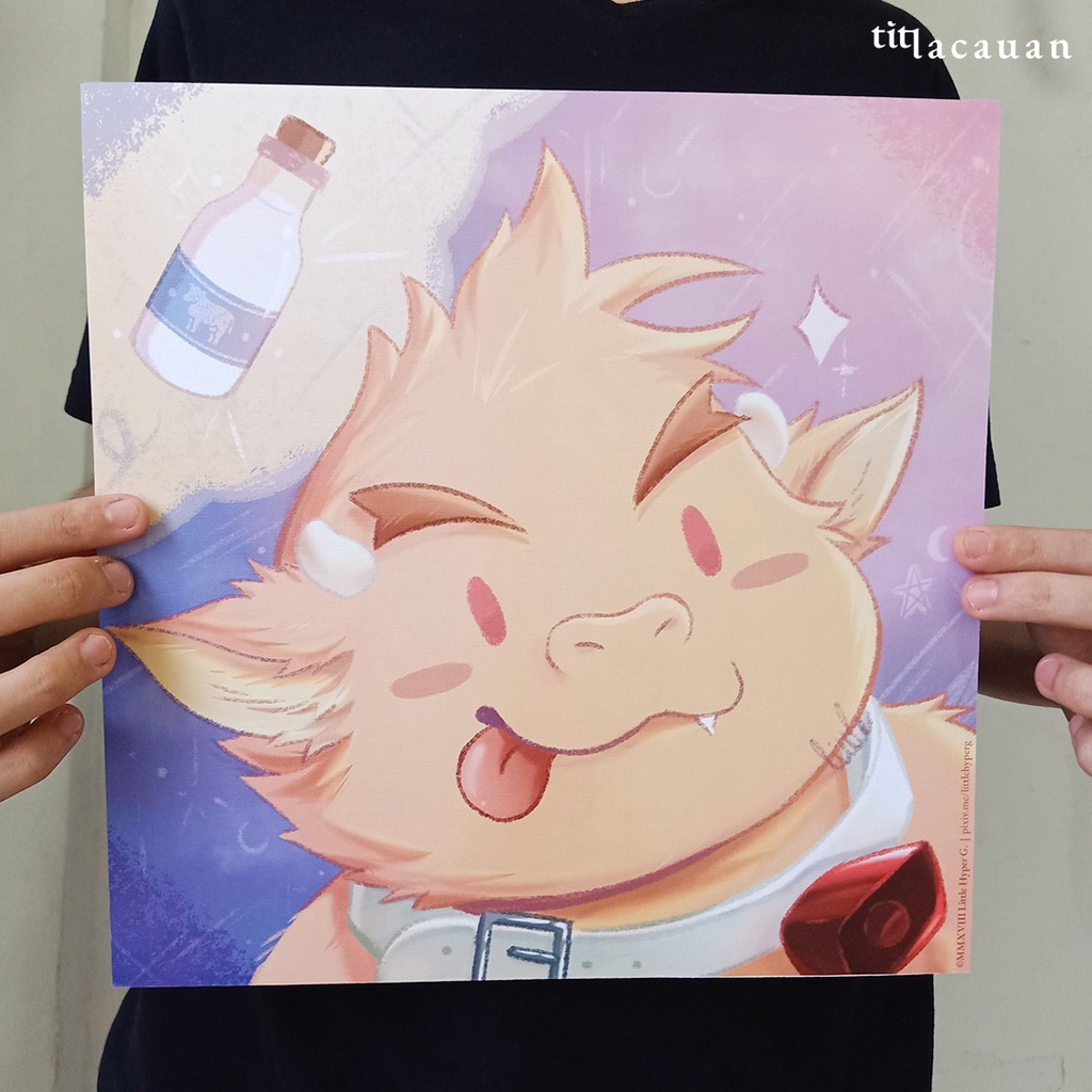 Jual Poster Art Print A3 Delicious Bull DLX - Poster Furry Hewan ...
