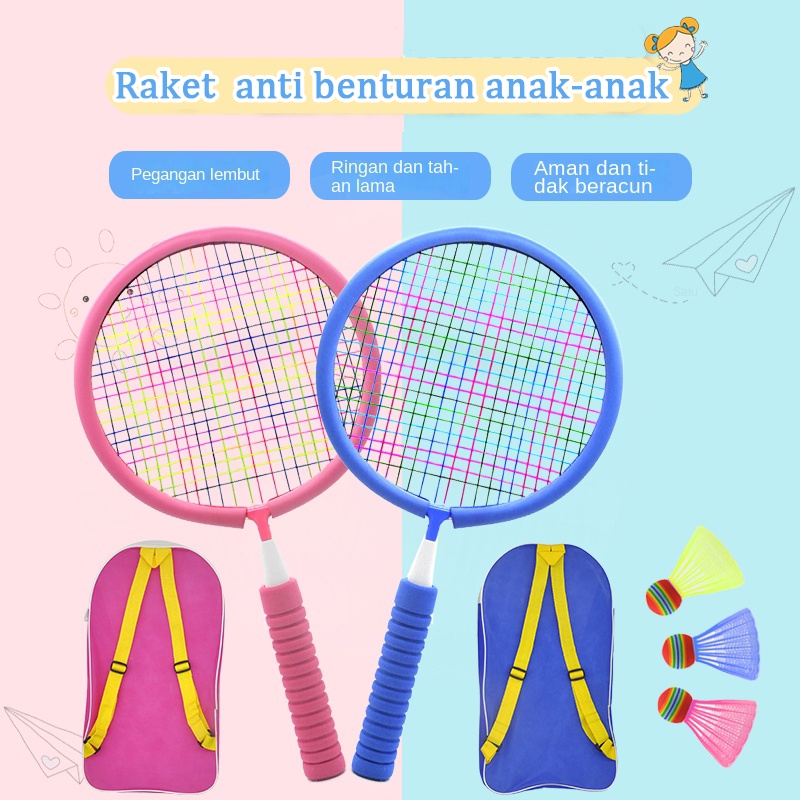 Jual Raket Bulutangkis/ Raket badminton Anak ( Usia 3-6-12 Tahun Untuk ...