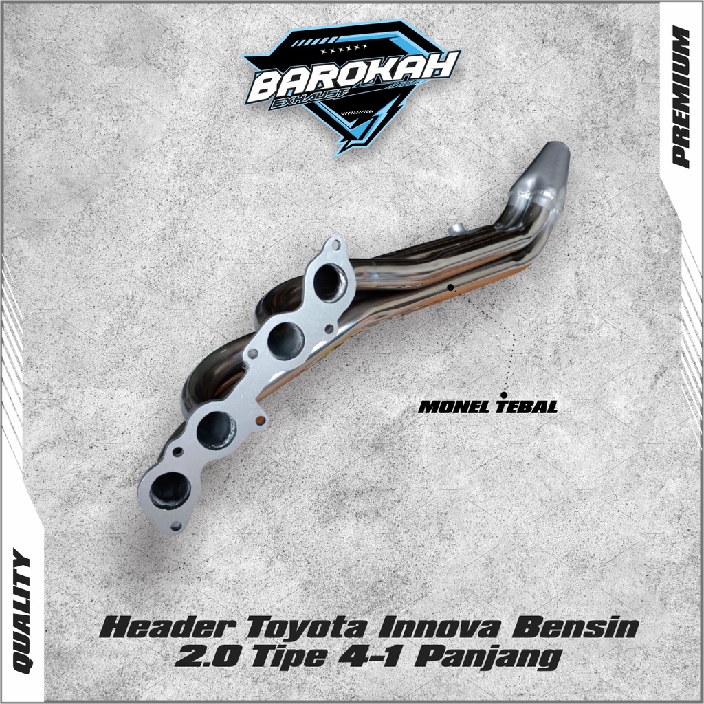 Jual Header Innova Bensin 2.0 Tipe 4-1Panjang Pipa Monel Brkh | Shopee ...