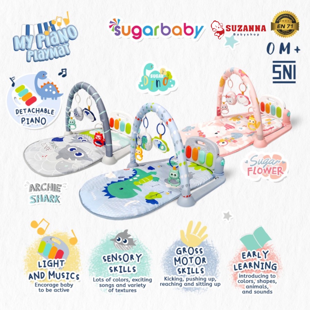 Jual Sugarbaby My Piano Playmat Baby Gym Shopee Indonesia