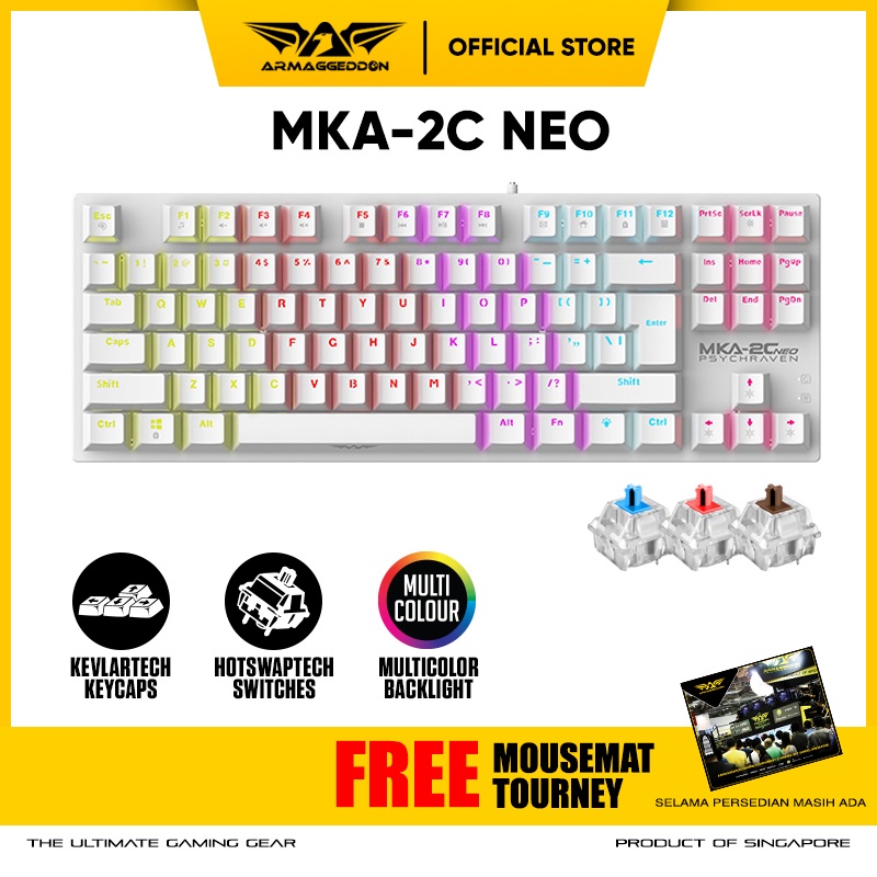 Jual Armaggeddon Keyboard Mechanical Gaming MKA-2C NEO Psychraven ...