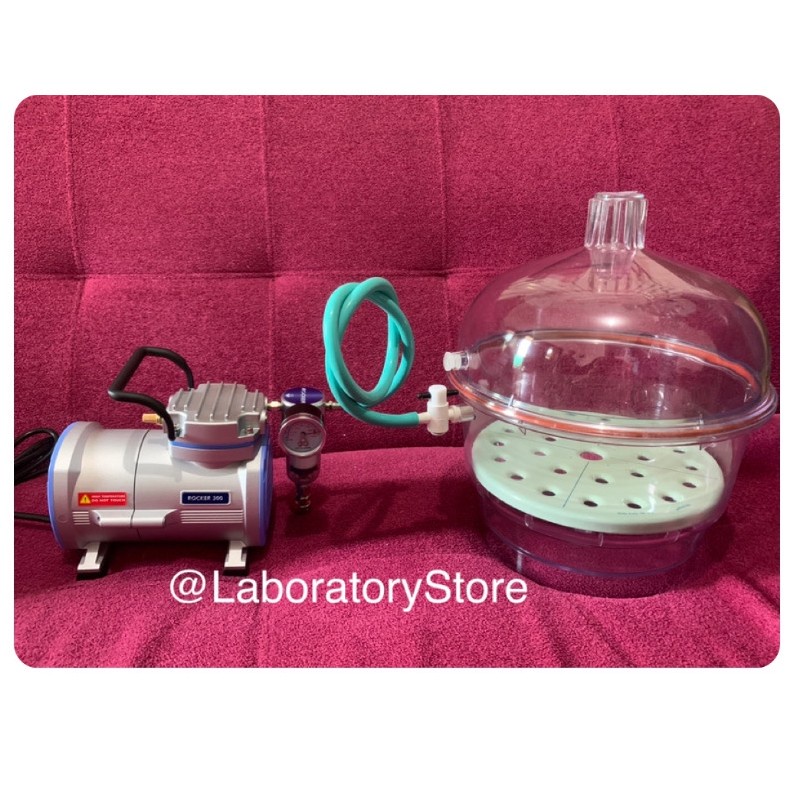 Jual Vacuum Desiccator With Plate 53110250 Plus Vacuum Pump Rocker 300