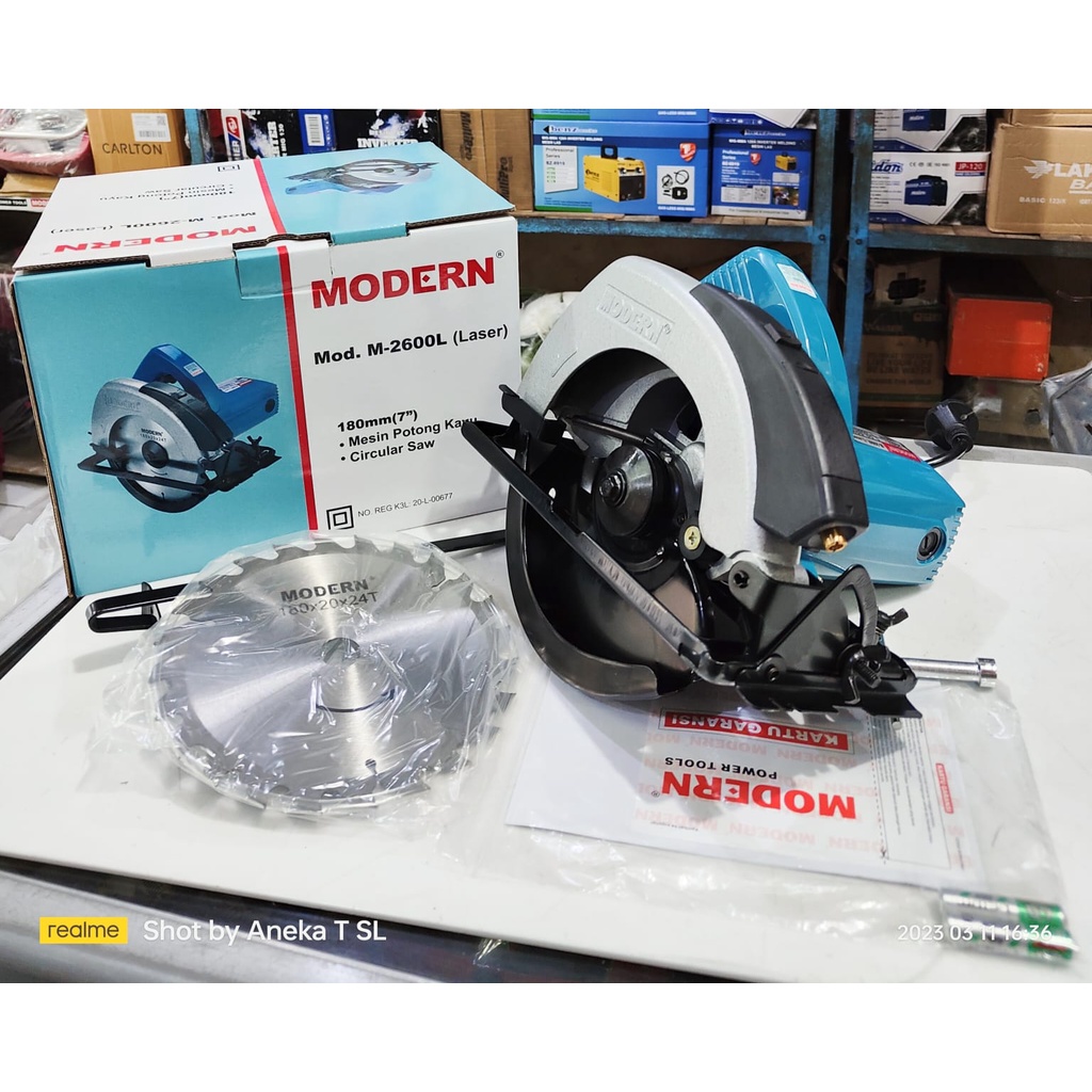 Jual Circular Saw Modern M2600L Mesin Gergaji M2600L Modern 7