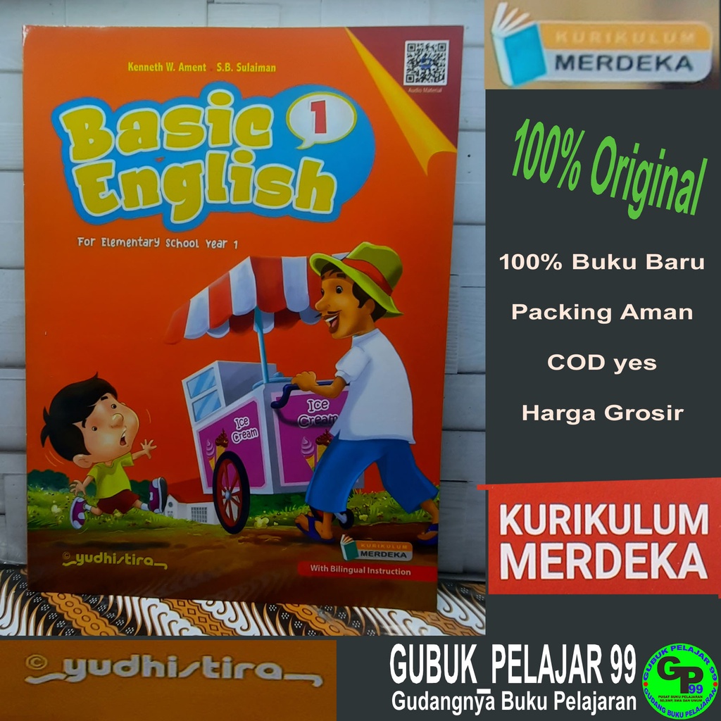 Jual Buku Siswa Bahasa Inggris BASIC ENGLISH 1 Untuk Kelas 1 SD/MI ...