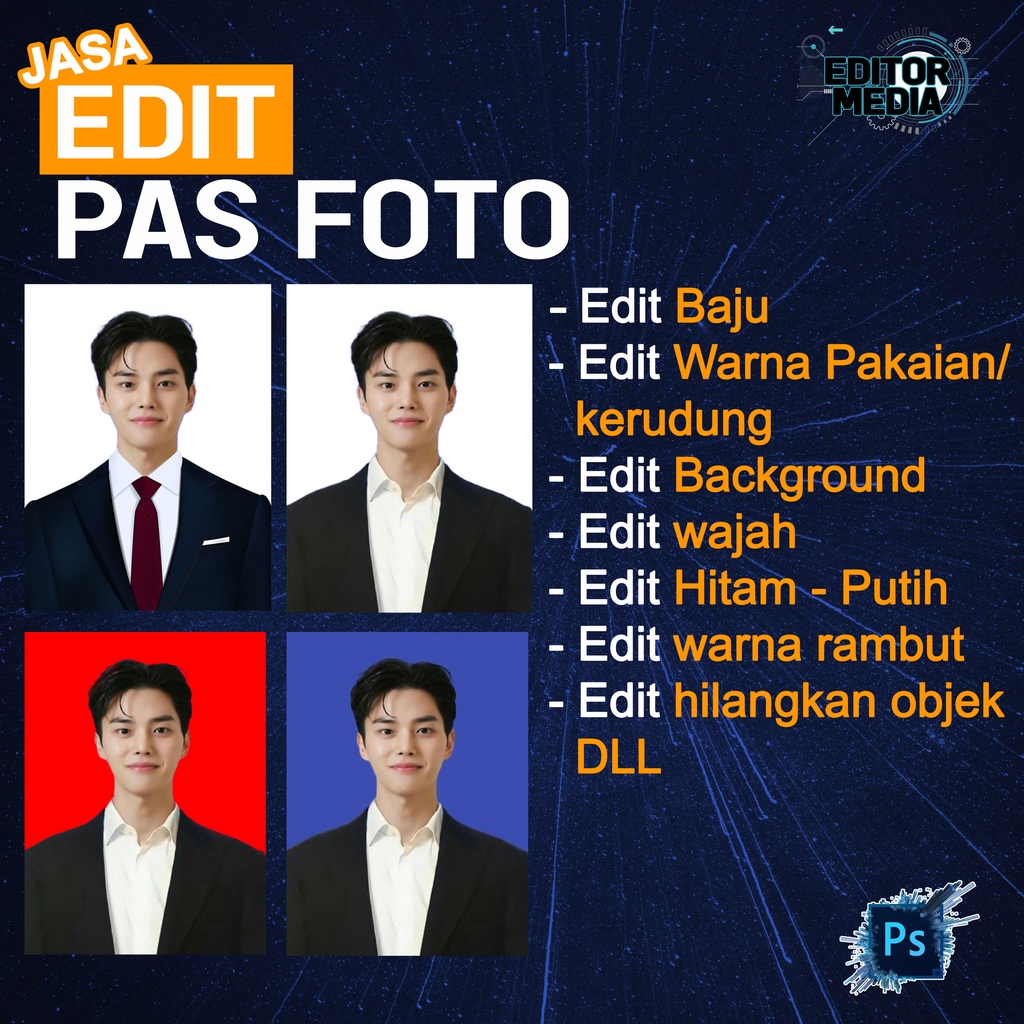 Jual Edit Pas Foto Pro Jasa Edit Foto manipulasi retouch