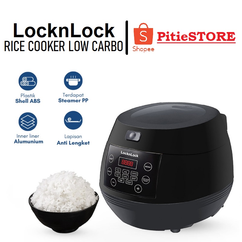 Jual LocknLock Smart Low Carbo Rice Cooker 1.2L Shopee Indonesia